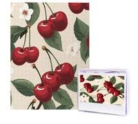 Puzzle per adulti 500 pezzi Puzzle in legno arte moderna modello ciliegia rossa puzzle impegnativo puzzle immagine personalizzata Puzzle foto personalizzato per regalo famiglia