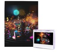 Puzzle per adulti 500 pezzi Puzzle in legno arte moderna Note musicali colorate Puzzle sfidanti Puzzle con foto personalizzate Puzzle fotografico personalizzato per regalo famiglia