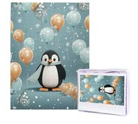 Puzzle per adulti 500 pezzi Puzzle in legno arte moderna pinguino palloncino fiocco di neve puzzle sfidanti puzzle immagine personalizzata Puzzle foto personalizzato per regalo famiglia