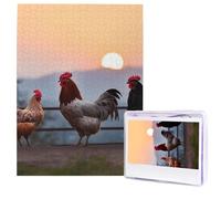 Puzzle per adulti 500 pezzi Puzzle in legno Arte moderna Puzzle animali polli impegnativi Puzzle immagine personalizzata Puzzle fotografico personalizzato per regalo famiglia