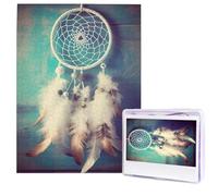 Puzzle per adulti 500 pezzi Puzzle in legno arte moderna Puzzle bianco acchiappasogni piuma puzzle impegnativo puzzle immagine personalizzata Puzzle fotografico personalizzato per regalo famiglia