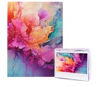 Puzzle per adulti 500 pezzi Puzzle in legno arte moderna Puzzle colorato pittura ad acquerello puzzle impegnativo puzzle immagine personalizzata Puzzle foto personalizzato per regalo famiglia