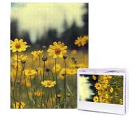 Puzzle per adulti 500 pezzi Puzzle in legno arte moderna Puzzle estivo fiori gialli impegnativi puzzle immagine personalizzata Puzzle fotografico personalizzato per regalo famiglia