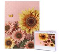 Puzzle per adulti 500 pezzi Puzzle in legno Arte moderna Puzzle grande girasole impegnativo Puzzle immagine personalizzata Puzzle personalizzato Foto Puzzle personalizzato per regalo Famiglia