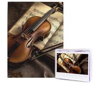 Puzzle per adulti 500 pezzi Puzzle in legno arte moderna violino e libro puzzle sfidanti puzzle immagine personalizzata Puzzle fotografico personalizzato per regalo famiglia