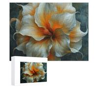 Puzzle per adulti, 500 pezzi, puzzle in legno personalizzati con curva, puzzle a forma di fiore, impegnativo, per famiglia, matrimonio, Natale, compleanno, decorazione artistica da parete, 38 x 52 cm