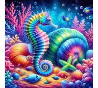 Puzzle Per Adulti 500 pezzi, puzzle per adulti Intrattenimento Creativo, puzzles 500 Pezzi per adulto Gioco impegnativo Puzzles(Biologia marina del cavalluccio marino)