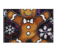 Puzzle per adulti, 500 pezzi, regalo per gli amanti del puzzle, regalo unico, gioco d'arte, felice, omino di pan di zenzero, nero, 50,8 x 37,9 cm