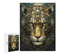Puzzle per adulti, 500 pezzi Steampunk Tiger Ritratto 2 puzzle per adolescenti, giocattoli fai da te, regali per donne, adatti anche come regalo per tutta la famiglia, 500 pezzi