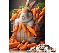 Puzzle per adulti 500 puzzle coniglietto pasquale carino per adulti gioco educativo sfida giocattolo 500 pezzi (52x38 cm)