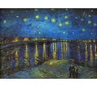 Puzzle per adulti 5000 pezzi Notte stellata del Reno Combinazione di puzzle impegnativo e gioco di famiglia