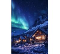 Puzzle per Adulti,52x38 cm,500 pezzi puzzle per adulti bambini, Regalo Puzzles, Collezione Educativo Creativo puzzles Chalet di neve