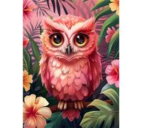 Puzzle per Adulti,52x38 cm,700 pezzi puzzle per adulti bambini, Regalo Puzzles, Collezione Educativo Creativo puzzles Gufo rosa tropicale
