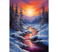 Puzzle per Adulti,52x38 cm,700 pezzi puzzle per adulti bambini, Regalo Puzzles, Collezione Educativo Creativo puzzles Fiume dei boschi invernali