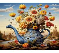 Puzzle per Adulti 60 Pezzi, Puzzles 60 pezzi adulti Teiera Fiore Terra, Giochi Educativo e Giocattoli Sfida, puzzle impossibile, puzzles Decorazione Famiglia