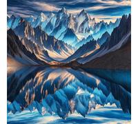 Puzzle Per Adulti 70 pezzi, puzzle per adulti Intrattenimento Creativo, puzzles 70 Pezzi per adulto Gioco impegnativo Puzzles(Riflessi sulle montagne innevate)