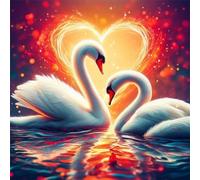 Puzzle Per Adulti 70 pezzi, puzzle per adulti Intrattenimento Creativo, puzzles 70 Pezzi per adulto Gioco impegnativo Puzzles(Cigno Cuore d'Amore)