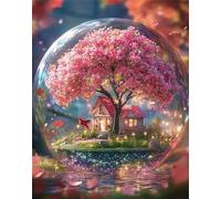 Puzzle per Adulti 700 Pezzi, impossibile puzzle 700 pezzi Casa sull'albero rosa, DIY Puzzles Colorato, Idea Regalo per Lei o Lui, Divertimento puzzles Adulti