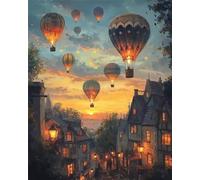 Puzzle per Adulti 700 Pezzi, impossibile puzzle 700 pezzi Città Mongolfiera, DIY Puzzles Colorato, Idea Regalo per Lei o Lui, Divertimento puzzles Adulti