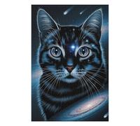 Puzzle Per Adulti 75x50cm/1000pcs Cosmic Space Cat Puzzle Per Adulti Giochi Rilassanti Difficili Regali Difficili Per Amici E Familiari 75x50cm/1000pcs