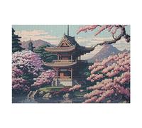 Puzzle Per Adulti 75x50cm/1000pcs Japan 02 Pixel Art Puzzle Per Adolescenti Gioco Rompicapo Corsa Di Velocità Delle Mani Regali Di Compleanno E Unici 75x50cm/1000pcs