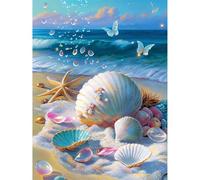 Puzzle per Adulti,87x57 cm,1500 pezzi puzzle per adulti bambini, Regalo Puzzles, Collezione Educativo Creativo puzzles Paesaggio di conchiglie sulla spiaggia