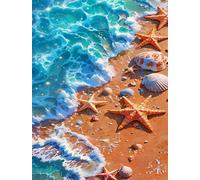 Puzzle per Adulti 90 pezzi, puzzle per adulti Intrattenimento Creativo, puzzles 90 pezzi per adulto Gioco impegnativo Puzzles (Conchiglie di stelle marine blu)