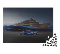Puzzle per adulti a forma di auto sportiva, estremamente difficile, adatto ad adolescenti dai 14 anni in su e adulti, adatto come regalo, 1000 pezzi (75x50 cm)