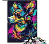 Puzzle per adulti a forma di cane Pembroke Welsh Corgi, 2000 pezzi Difficile, aiuta a esercitare il cervello Giocattoli avvincenti per coltivare la pazienza Decorazione perfetta (70x100cm)