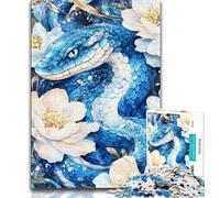 Puzzle per adulti a forma di serpente, 1000 pezzi, aiuta il cervello a esercitare i giocattoli avvincenti per coltivare la pazienza e l'interazione genitore-figlio (50x75cm)