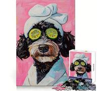 Puzzle per adulti a tema Bernedoodle, ideale per una giornata alla spa 1000 pezzi per un esercizio fisico intelligente, divertimento leggero, bordi precisi, regalo perfetto per le vacanze (38x26cm)