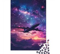 Puzzle per adulti Aereo tra le nuvole Puzzle per adulti Gioco educativo Sfida Giocattolo 1000 pezzi (38x26 cm)