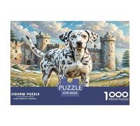 Puzzle per adulti Alano: Cane maculato di Old Castle Gioco educativo di decompressione per adulti e adolescenti e arredamento per la casa 38x26 cm/1000 pezzi