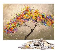 Puzzle per adulti Albero della felicità 500 pezzi Puzzle in legno per adulti e dai 18 anni in su Puzzle educativo Gioco per famiglie 500 pezzi (52x38 cm)