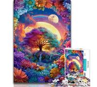 Puzzle per adulti Albero della vita 1000 pezzi, difficile, modello da assemblare, attività divertenti da fare a casa, regalo di compleanno, regali da viaggio 38x26cm