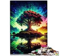 Puzzle per adulti Albero della vita cosmico Puzzle da 1000 pezzi Puzzle in legno per adulti e bambini dai 12 anni in su per la decorazione domestica Dimensioni: 50x75 cm
