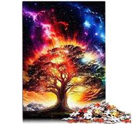 Puzzle per adulti Albero della vita cosmico Puzzle da 1000 pezzi Puzzle in legno per adulti e bambini dai 12 anni in su Giochi di puzzle rilassanti Dimensioni: 50x75 cm