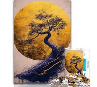 Puzzle per adulti Albero d'oro 1000 pezzi Puzzle per adulti e adolescenti, per età 14+ Gioco impossibile Il miglior regalo per adulti e adolescenti 50x75cm