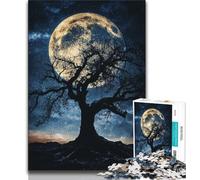 Puzzle per adulti Albero morto e luna Puzzle per adolescenti 1000 pezzi Relax Games è ideale come regalo per tutta la famiglia (50x75cm)