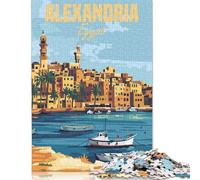 Puzzle per adulti Alessandria d'Egitto Puzzle da 1000 pezzi Puzzle di carta per adulti e dai 18 anni in su Puzzle impossibile 38x26 cm/1000 pezzi