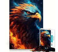 Puzzle per adulti American Eagle Pride Fire,1000 pezzi,gioco cognitivo a incastro preciso,senza spazi vuoti,attività rilassante per la pausa mentale (50x75cm)