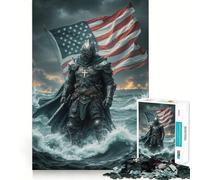 Puzzle per adulti American Knight da 1000 pezzi,gioco di potenziamento cognitivo,design a incastro preciso,regalo di compleanno,rompicapo (38x52cm)
