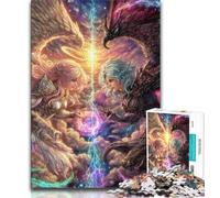 Puzzle per adulti Angelo Diavolo Anime Ragazza Adolescente Puzzle, Antistress Vacanza Tempo Libero Interazione Genitori-Figli (dimensioni 38x26cm)