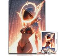 Puzzle per adulti "Angelo luminoso" da 1000 pezzi, gioco di apprendimento e sfida mentale, sorpresa premurosa per le celebrazioni, dimensioni 38x52cm