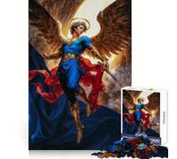 Puzzle per adulti "Angelo Michele con spada e ali dorate" da 1000 pezzi, esercizio fisico intelligente, rilassante, bordi precisi, regalo per le vacanze (50x75cm)