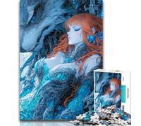 Puzzle per adulti Anime Demon Girl 1000 pezzi Puzzle per adulti e adolescenti, per ammazzare il tempo durante le vacanze e migliorare l'amore tra coppie 50x75cm