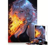 Puzzle per adulti "Anime Girl Masterpiece" da 1000 pezzi, trasparente, rilassante, ideale per i momenti di svago, comodo e premuroso (38x26cm)