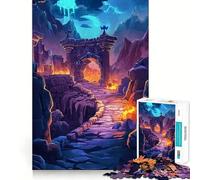 Puzzle per adulti "Antiche Rovine - Portale" da 1000 pezzi,gioco di concentrazione mentale,taglio di precisione,attività creativa per rafforzare i legami affettivi (50x75cm)