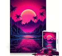 Puzzle per adulti "Armonia del crepuscolo tropicale" da 1000 pezzi, stimolante per la mente, ideale per il relax e il tempo libero Unisciti in sicurezza Un regalo di Natale perfetto (38x52cm)