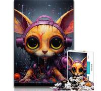 Puzzle per adulti Art Rabbits da 1000 pezzi, difficili da completare ma divertenti e spiritosi, regalo di compleanno, regali, arte murale 38x26cm